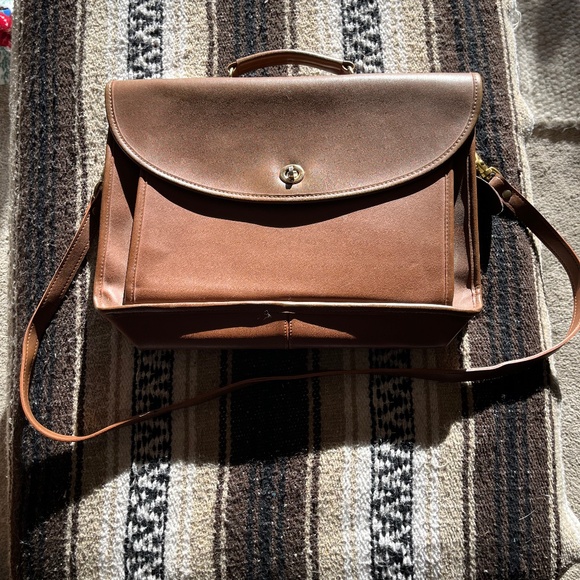 Coach Handbags - Vintage coach leather briefcase made in USA